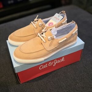 Cat & Jack Reece Sneakers In Beige Size 4 Big Kid